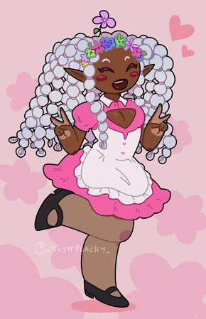 maid! nymphy by: @lewdpeachyart